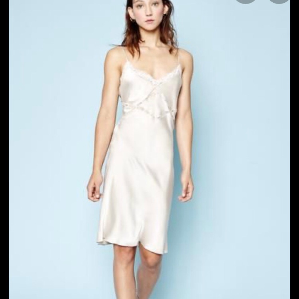 Lily Ashwell Shiva Slip Dress in Fog